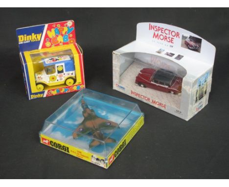 Corgi Aircraft 1308 B.A.C. (or Sepecat) "Jaguar" in original plastic box, Corgi Classics "Inspector Morse Jaguar 2.4" in orig