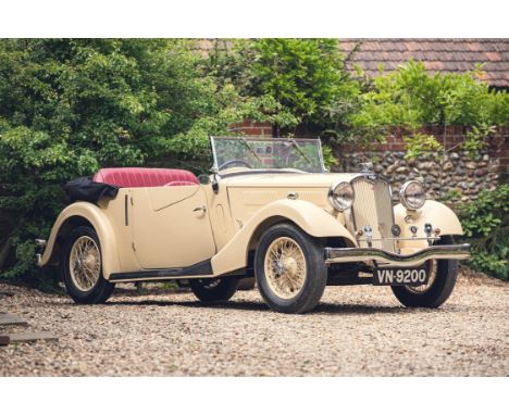 Delightful, pre-Standard Motors, Triumph coach-built tourer still being run-in after a full restoration.Between 1933 and 1938