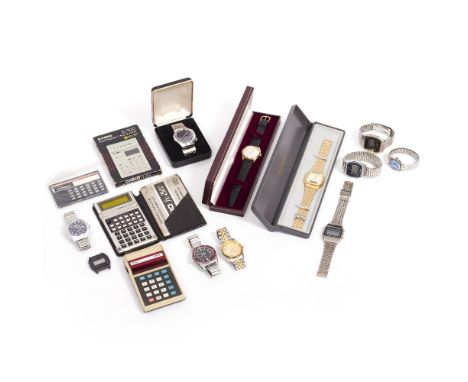 A COLLECTION OF WRIST WATCHES to include a Garrard quarts gentleman's wrist watch, a Tegrov seventeen jewel wrist watch and a