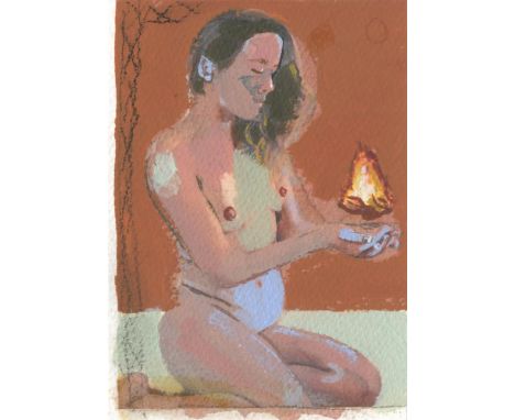 
	
		Marcelina Amelia
		My Big Small Fire
		Watercolour and Acrylic on Paper
		Signed on Verso
		15 x 10cm (5¾ x 3¾ in.)
		Ab