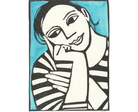 
	
		Anita Klein
		The Striped Top
		Linocut and Acrylic on Paper
		Signed on Verso
		15 x 10cm (5¾ x 3¾ in.)
		About
		Anita