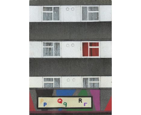 
	
		Mandy Payne
		Study of Exeter Court
		Spraypaint, Acrylic and Marker Pen on Paper
		Signed on Verso
		15 x 10cm (5¾ x 3¾