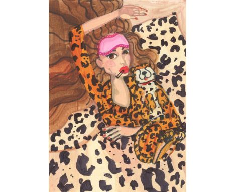 
	
		Anna Pogudz
		My Pandemic Dream
		Acrylic Paint with Marker on Paper
		Signed on Verso
		15 x 10cm (5¾ x 3¾ in.)
		About