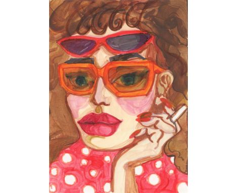 
	
		Anna Pogudz
		No Title
		Acrylic Paint with Marker on Paper
		Signed on Verso
		15 x 10cm (5¾ x 3¾ in.)
		About
		I port