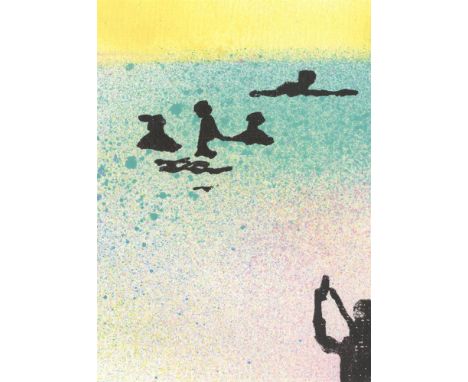 
	
		Sadie Tierney
		Swimming Women VII
		Spray Paint/Screen Print on Paper
		Signed on Verso
		15 x 10cm (5¾ x 3¾ in.)
		Abo