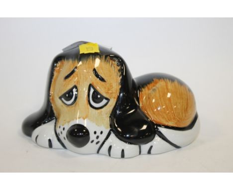 A LORNA BAILEY CERAMIC DOG FIGURE 