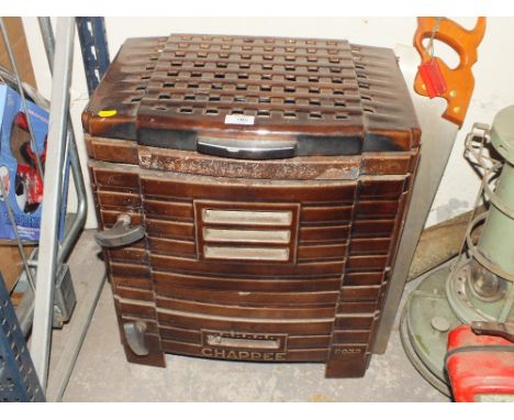 A VINTAGE 'CHAPPEE' ENAMEL STOVE