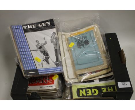 A COLLECTION OF VINTAGE MAGIC RELATED MAGAZINES TO INCLUDE THE GEN, THE DEMON TELEGRAPH ETC.