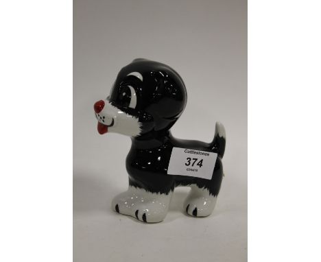 A LORNA BAILEY CERAMIC STANDING DOG FIGURE 
