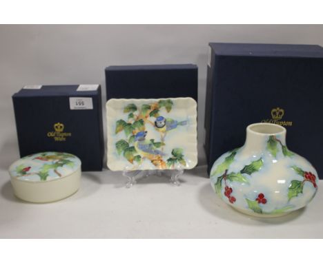 THREE BOXED OLD TUPTONWARE CERAMIC ITEMS