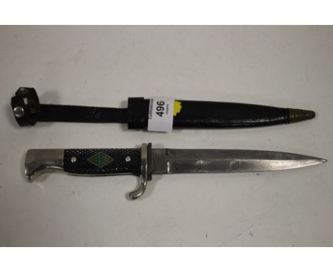 A SCOUTS KNIFE IN SHEATH 