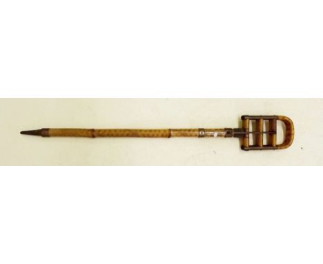 A Victorian bamboo shooting stick 
