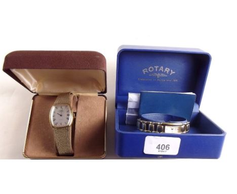 A boxed Montine gentlemens wrist watch and a boxed ladies Rotary quartz wrist watch 