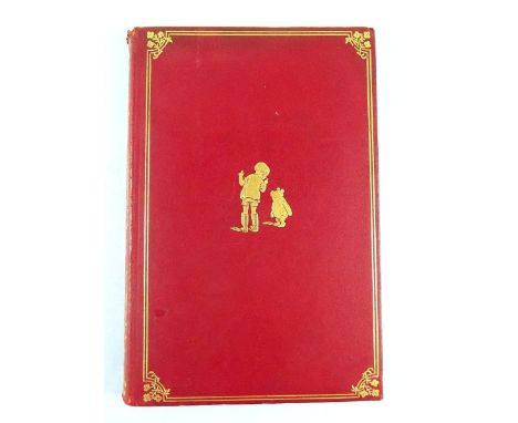 Winnie the Pooh First Edition 1926 in red and gilt Moroccan leather 