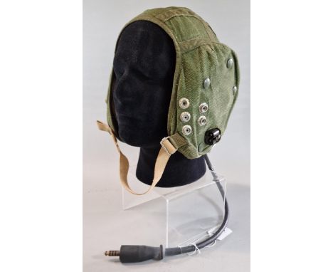 RAF Type G flying helmet inner. Size 3. Dated 1971. With wired loom, receivers and NATO plug. (B.P. 21% + VAT)