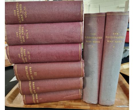 The Illustrated War News, as published by The Illustrated London News and Sketch Ltd, London, eight Volumes, Volume 1-6, Augu