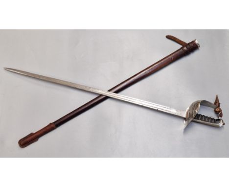 Queen Victoria British Army Officer's dress sword by Wilkinson's of Pall Mall London, having overall engraved foliate decorat