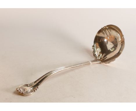Sterling silver ladle, probably American, stamped Sterling, with double struck makers name not clear but could be Bowie Bros.