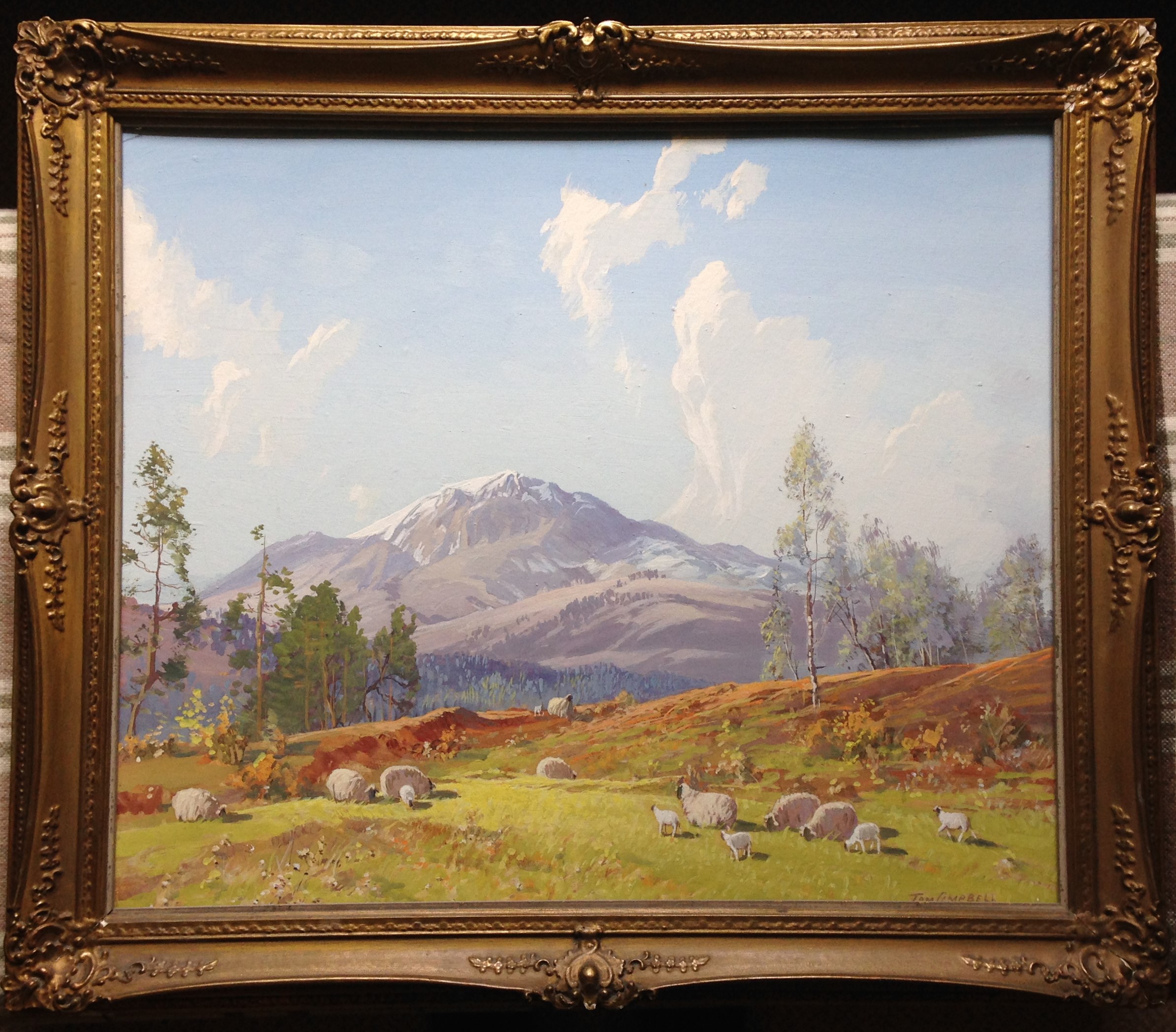 Tom Campbell 1865-1943 signed oil on canvas, Spring time Artist: Tom ...