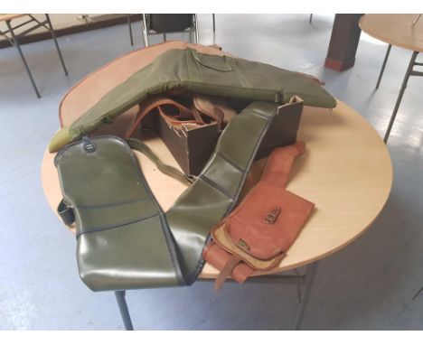  Sale Item:    BOX 7 GUN SLIPS &amp; CARTRIDGE BELT (AF)  Vat Status:   No Vat   Buyers Premium:  This lot is subject to a Bu