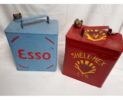  Sale Item:    2 VINTAGE PETROL CANS   Vat Status:   No Vat   Buyers Premium:  This lot is subject to a Buyers Premium of 15%