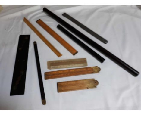  Sale Item:    VARIOUS BOXWOOD - HARDWOOD RULES   Vat Status:   No Vat   Buyers Premium:  This lot is subject to a Buyers Pre