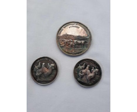  Sale Item:    3 SILVER POULTRY MEDALS   Vat Status:   No Vat   Buyers Premium:  This lot is subject to a Buyers Premium of 1
