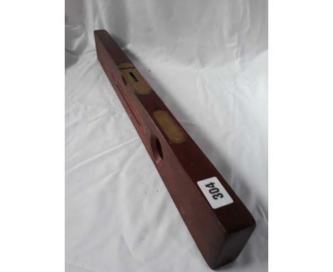  Sale Item:    DISSTON MAHOGANY &amp; BRASS SPIRIT LEVEL  Vat Status:   No Vat   Buyers Premium:  This lot is subject to a Bu