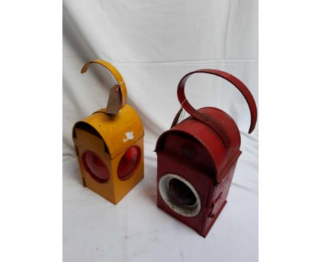  Sale Item:    KENYONS &amp; PARKER ROAD LAMPS   Vat Status:   No Vat   Buyers Premium:  This lot is subject to a Buyers Prem