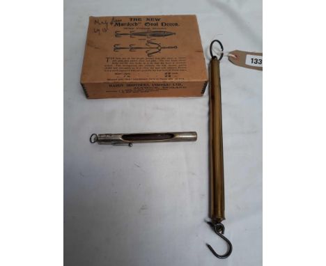  Sale Item:    HARDY MURDOCH OVAL DEVON BOX, THERMOMETER CASING SALTER SCALES  Vat Status:   No Vat   Buyers Premium:  This l