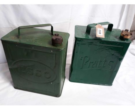  Sale Item:    2 VINTAGE PETROL CANS   Vat Status:   No Vat   Buyers Premium:  This lot is subject to a Buyers Premium of 15%