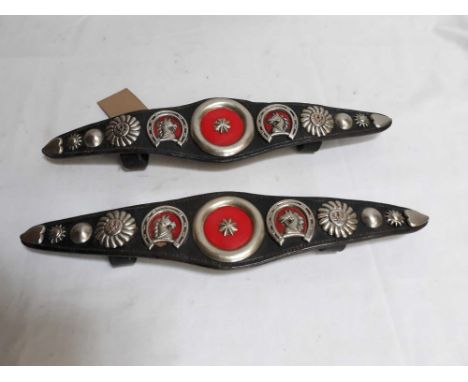  Sale Item:    2 CLYDESDALE HARNESS HAIME STRAPS  Vat Status:   No Vat   Buyers Premium:  This lot is subject to a Buyers Pre