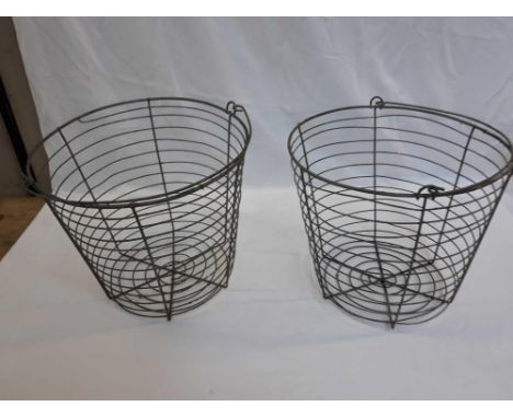  Sale Item:    4 VINTAGE EGG GATHERING BASKETS   Vat Status:   No Vat   Buyers Premium:  This lot is subject to a Buyers Prem