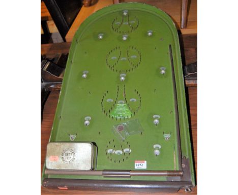 A mid-20th century Corinthian table-top bagatelle board