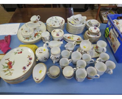 A large collection of Royal Worcester Evesham pattern dinner and tablewares