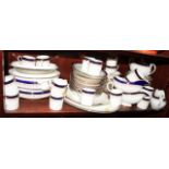 An Aynsley "Leighton" pattern part combination service, including two tureens, coffee cups, gravy