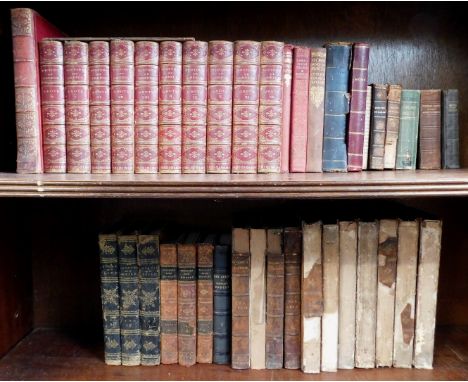 A group of 19thC and later leather bindings, to include Grote (George). A History of Greece, various bindings, gilt half calf