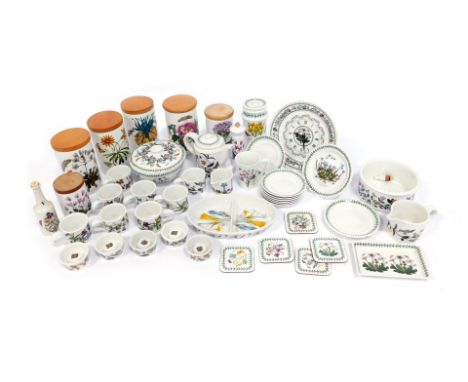 A group of Portmeirion Botanic Garden wares, to include wall clock, tureen and cover, coffee cups and saucers, jug, various j