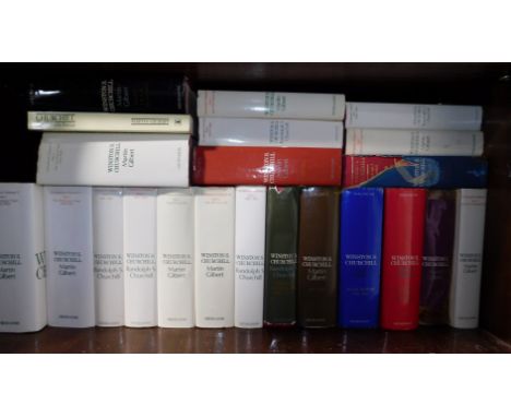 Gilbert (Martin). Winston S Churchill, various volumes, published by Heinemann, hardback. (1 shelf) 