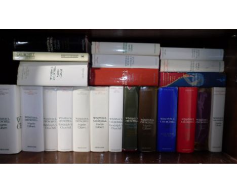 Gilbert (Martin). Winston S Churchill, various volumes, published by Heinemann, hardback. (1 shelf) 