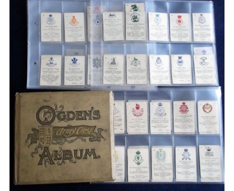 Cigarette cards, Ogden's, Army Crests &amp; Mottos, (191/192, missing no 157, plus 6 variation cards), sold with Ogden's spec