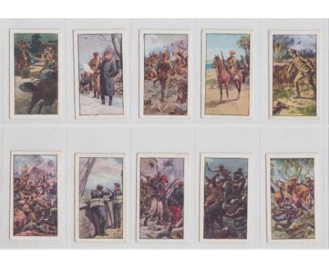 Cigarette cards, Military, three sets, Mitchell's, Army Ribbons &amp; Buttons (25 cards, gd) &amp; BAT Modern Warfare (50 car