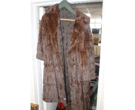 A VINTAGE FUR COAT