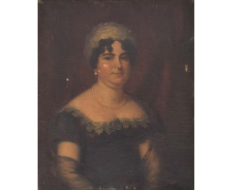 Portrait of Anne Ryder Pepper, sister of LieutenantGeneral Bloomfield, half length, oil on canvas, 76 x63cm 