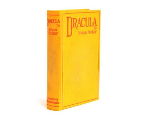 Stoker, Bram, 'Dracula', New York: Grosset &amp; Dunlap, bound in yellow cloth with red embossed title and Constable Westmins
