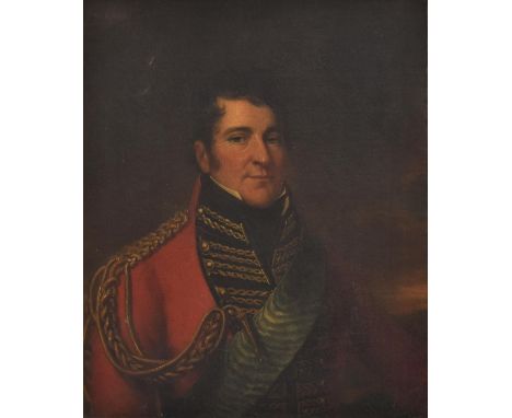 Portrait of Lieutenant General Lord Bloomfield G.C.B., G.C.H., half length, in military dress, oil on canvas, 76 x 63cm Lieut