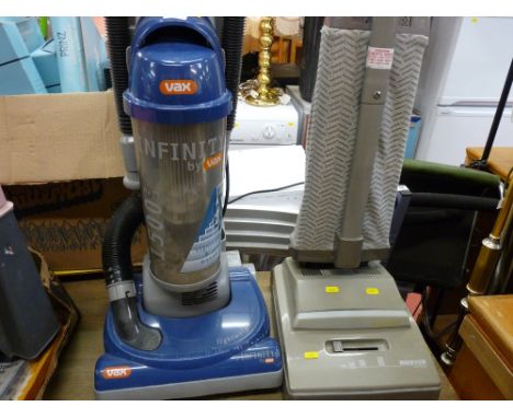VAX Infinity 1500w upright vacuum cleaner and a vintage style Hoover vacuum cleaner E/T
