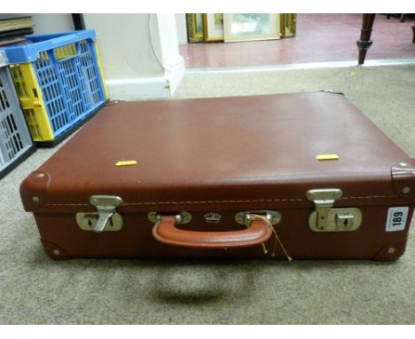 Vintage hard case suitcase by Python
