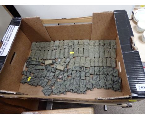 Large quantity (nearly 100) cast lead army vehicles from Junior Leaders War Gaming Board