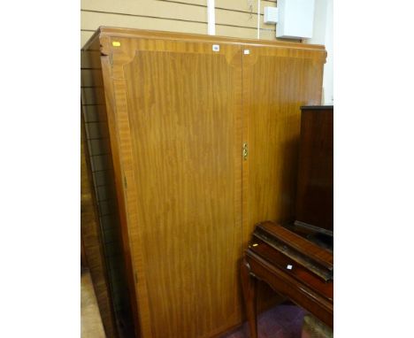Maple & Co light coloured wardrobe and a bentwood style stylish armchair